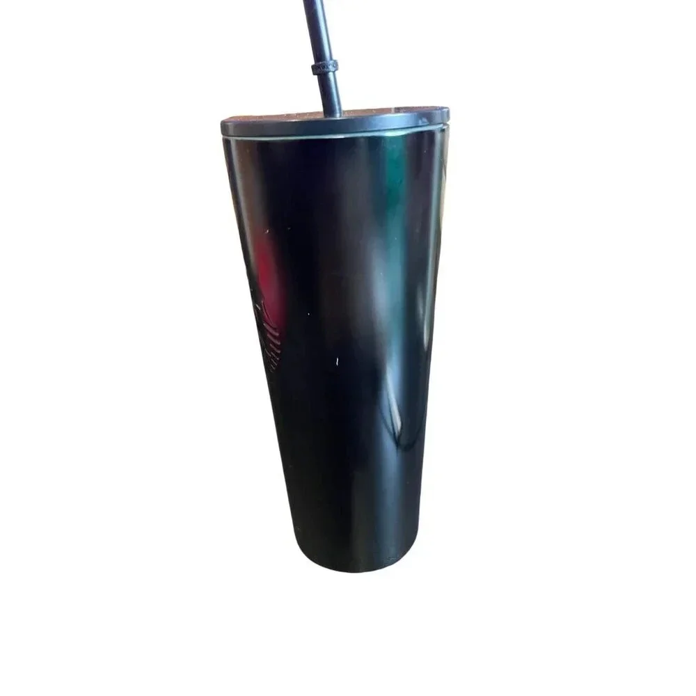 Starbucks 2020 Gradient Green Black‎ Tumbler With Straw 24 Oz Stainless Steel